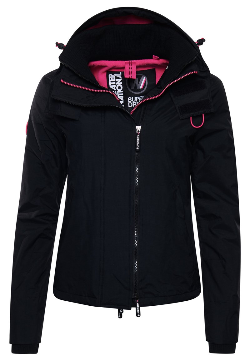 Damen Leichte Jacken | Superdry Outdoorjacke black/black/punk pink/schwarz - IC59990 Damen Leichte Jacken | Superdry Outdoorjacke black/black/punk pink/schwarz - IC59990