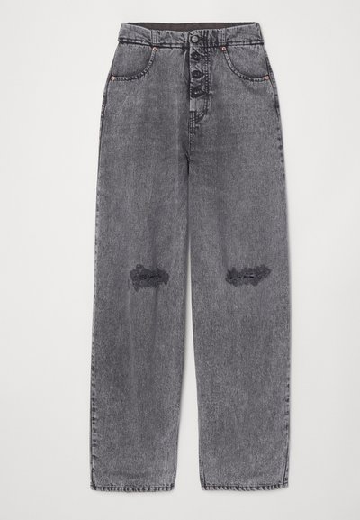 MM6 Maison Margiela PANTS POCKETS - Relaxed fit jeans - black