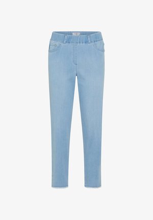 BRAX, STYLE CAVINA FRINGE - Jeans fuselé - bleached light blue slightused