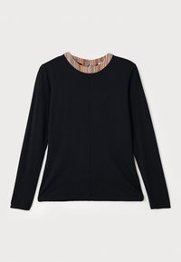 Tops ar garām piedurknēm - black