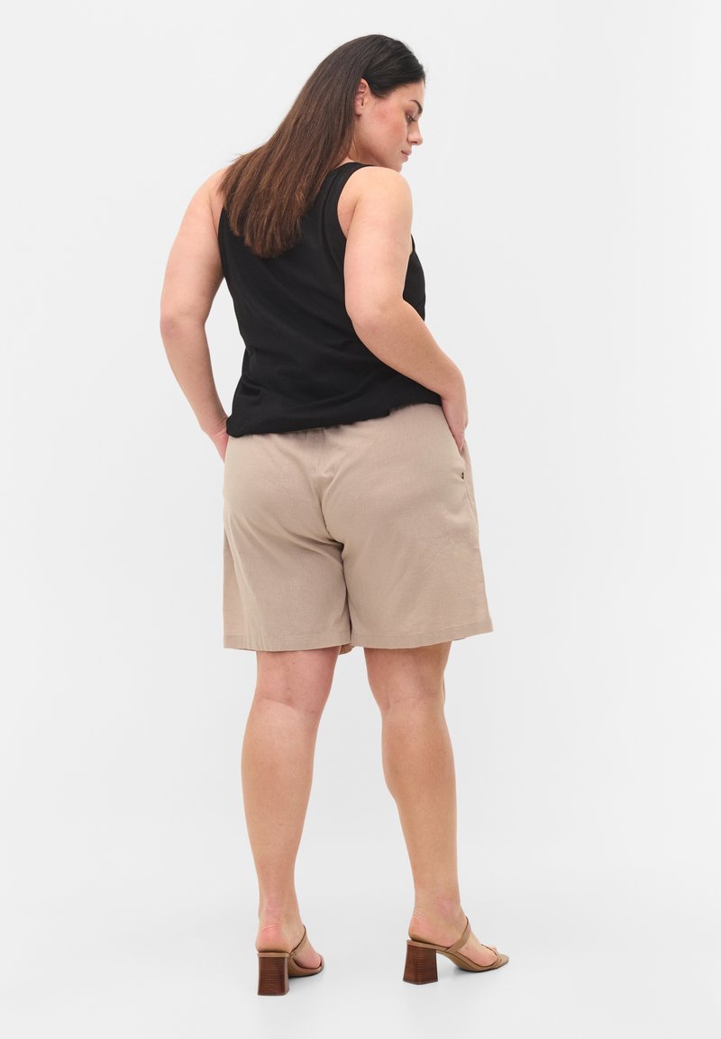Damen Kleider | Zizzi Shorts simply taupe/taupe - OX88591 Damen Kleider | Zizzi Shorts simply taupe/taupe - OX88591