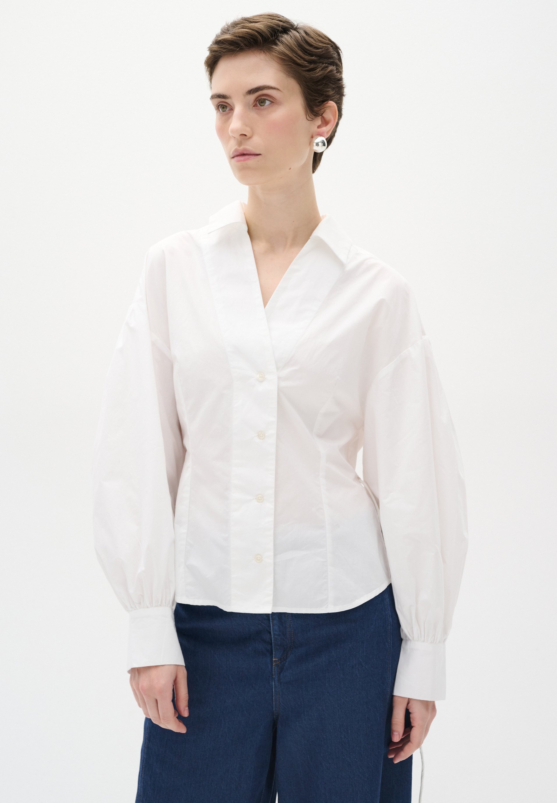 売れ筋商品|||ビーヤング シャツ レディース トップス BYHUBBA - Button-down blouse - marshmallow ビーヤング レディース シャツ トップス BYHUBBA - Button-down