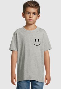 Merchcode Triko s potiskem - heather grey