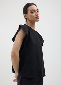 Calliope MANICHE CON ROUCHES  - Camicetta - nero