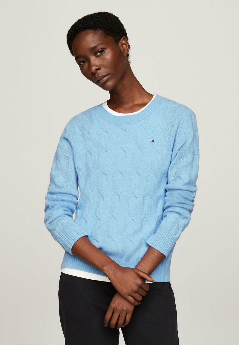 Tommy Hilfiger SOFT CABLE - Pulover - vessel blue