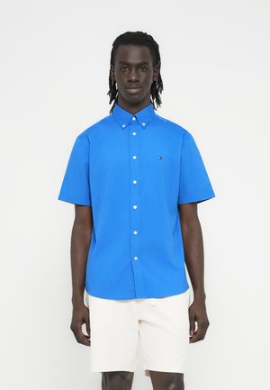 Tommy Hilfiger TH FLEX REGULAR FIT POPLIN SHORT SLEEVE SHIRT - Majica - blue orbit