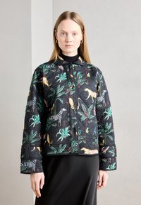 Lollys Laundry QUILTED JACKET - Giacca da mezza stagione - washed black