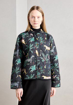 Lollys Laundry QUILTED JACKET - Giacca da mezza stagione - washed black