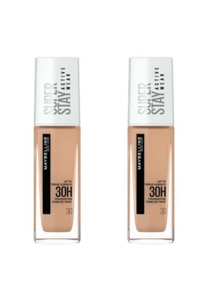 Maybelline New York LOT DE 2 - FOND DE TEINT SUPERSTAY ACTIVE WEAR 30H - Fond de teint - 30 sable