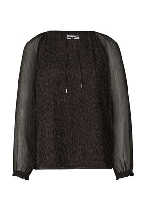 Street One, RAGLANBLUSE MIT SPLIT NECK UND PRINT - Blouse - molten earth