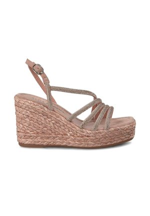 Højhælede sandaletter / Højhælede sandaler - rosa jaspeado