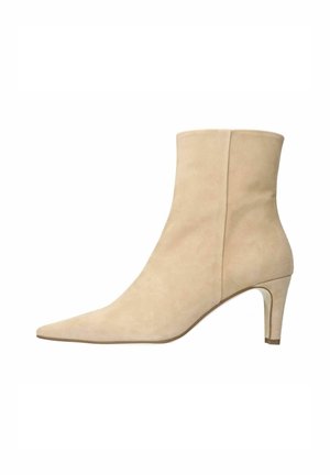 MIT ABSATZ - Stiefelette - beige