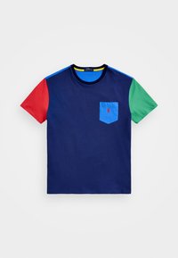COLOR-BLOCKED JERSEY T-SHIRT - Tričko s potlačou - light navy/multi