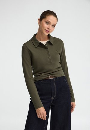 Polo Club, POLOSHIRT WOMAN RIGBY GO PRIYANKA POLO IO LONG SLEEVE SLIM FIT - Polo - military green