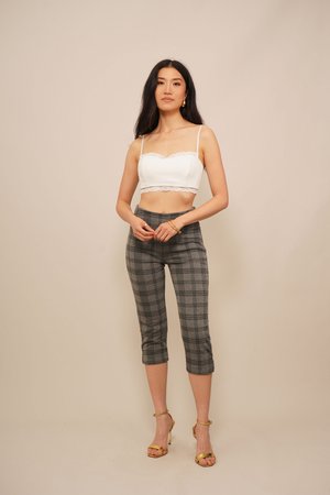 JOSEFINE CAPRI TROUSERS​ - Pantalon classique - grey