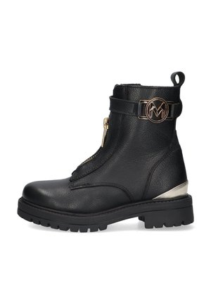 Cowboy/biker ankle boot - zwart