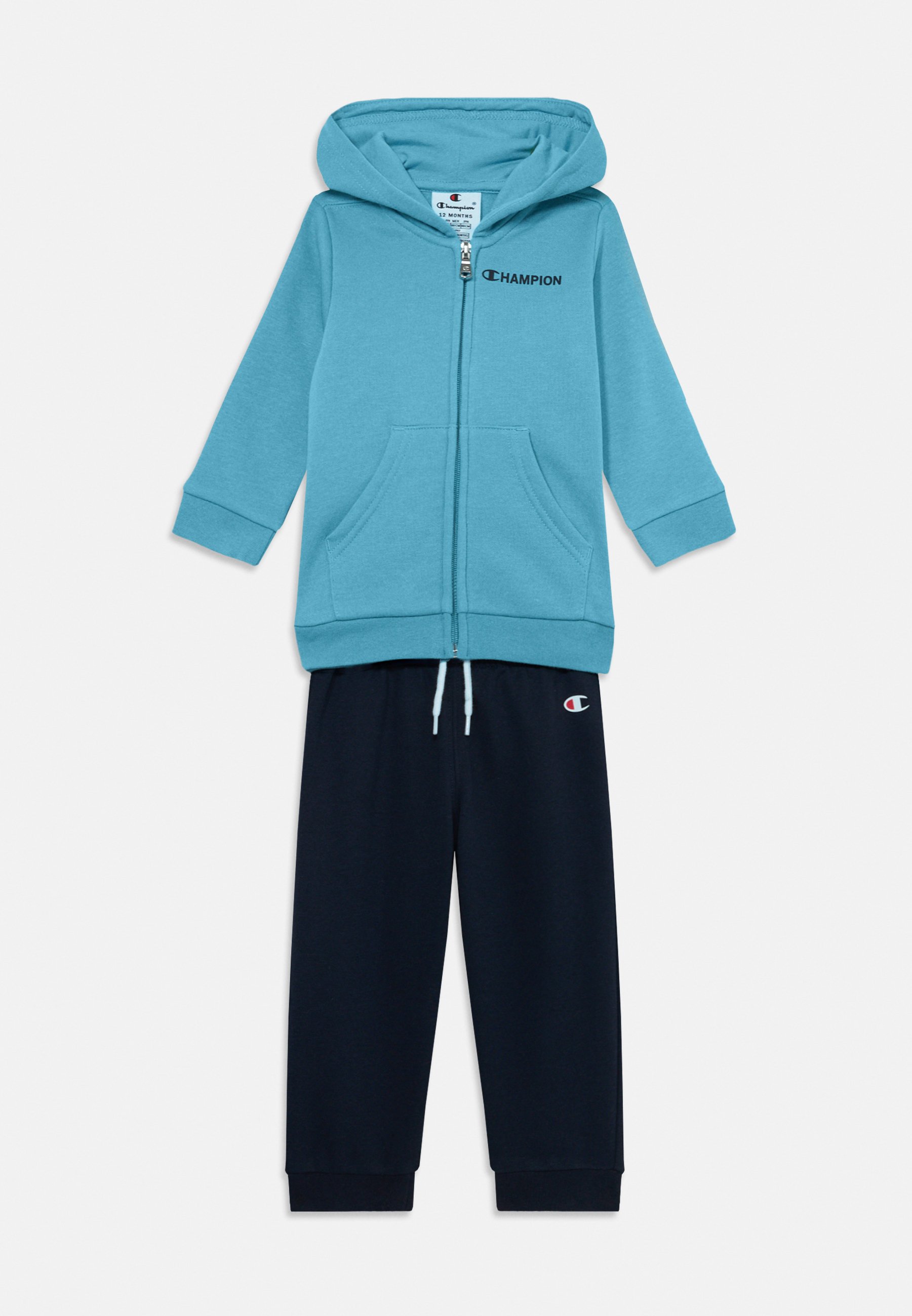 Champion HOODED FULL ZIP SUIT UNISEX SET Tuta blue/blu