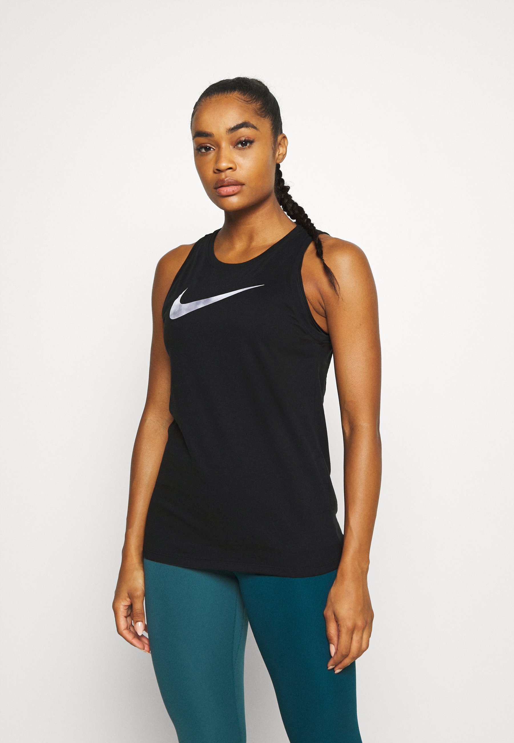 Nike Performance DRY TANK ICON CLASH - Top - black/Zwart - Zalando.nl