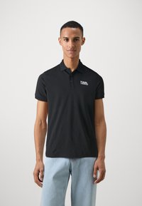 KARL LAGERFELD POLO - Polo marškinėliai - black