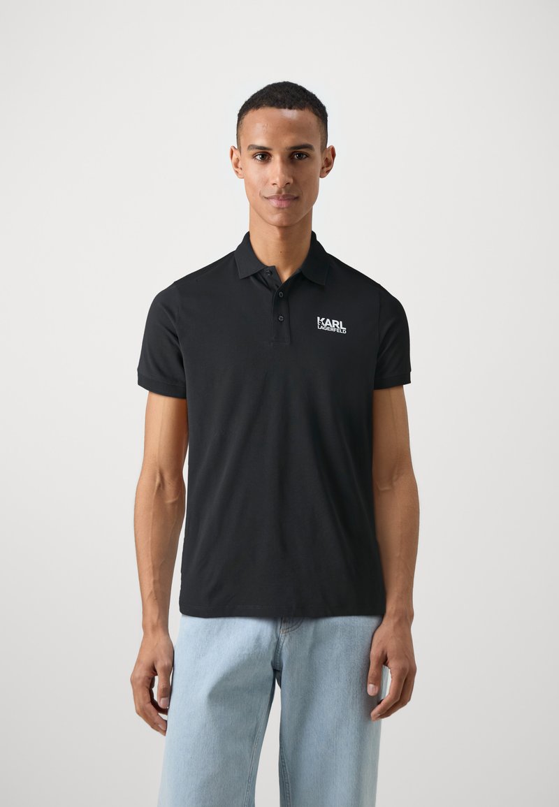 KARL LAGERFELD POLO - Polo marškinėliai - black
