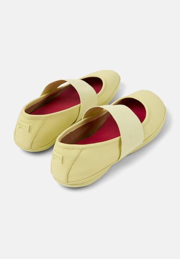 RIGHT NINA - Ankle strap ballet pumps - pastel gelb2