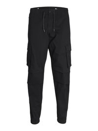 JPSTKANE JJNOAH CUFFED - Pantalones cargo - black