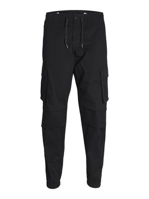 Jack & Jones JPSTKANE JJNOAH CUFFED - Kareiviško stiliaus kelnės - black