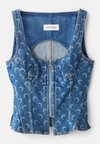 MOON LASER CORSET - Топ - light blue