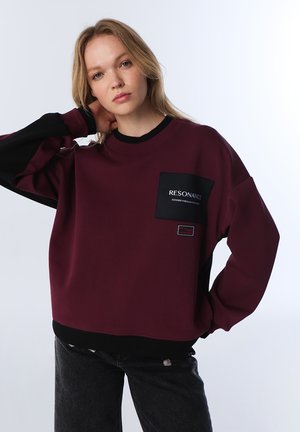 COLORBLOCK - Sweater - bordeaux