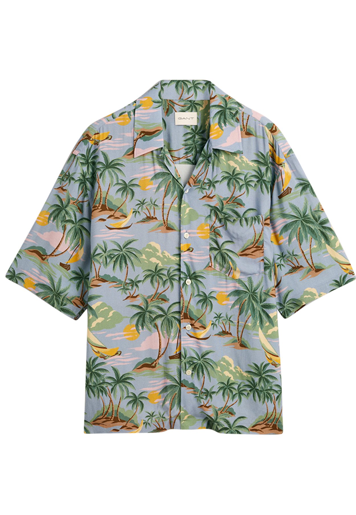 RELAXED FIT HAWAIIAN SHORT SLEEVE