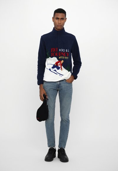 Polo Ralph Lauren LONG SLEEVE - Pulover iz flisa - navy multi