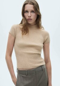 Mango Tricou basic - sand
