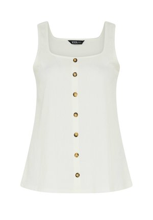 Yours Clothing, PLUS SIZE VESTS & CAMIS. - Top - white