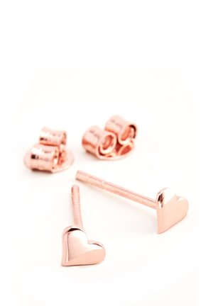 HEART STUD - Korvakorut - rose gold plated sterling silver