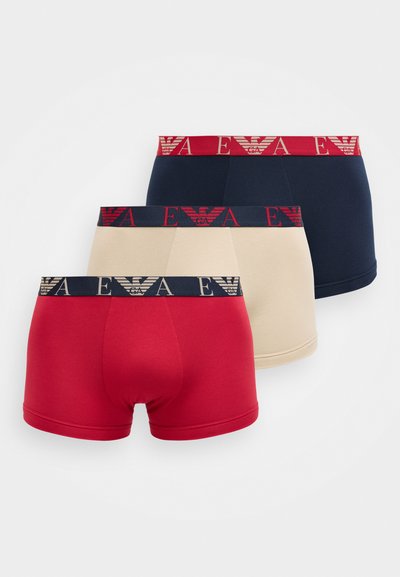 Emporio Armani BOLD MONOGRAM PARTE BASSA TRUNK 3 PACK - Trumpikės - blue/scooter