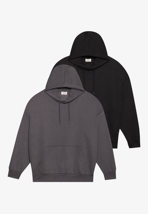 SUPER OVERSIZE 2 PACK UNISEX - Sweatshirt - black/dark grey