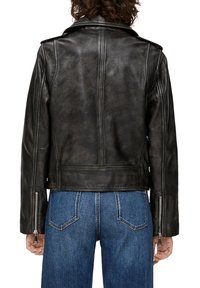 s.Oliver Lederjacke - schwarz