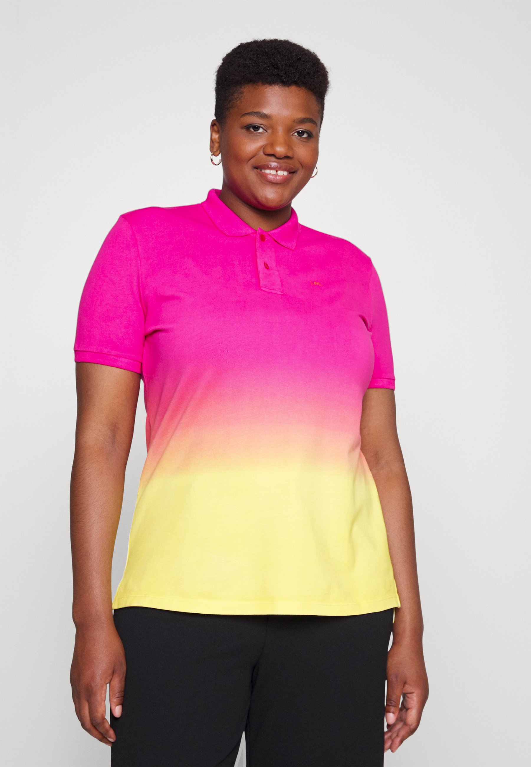 Lauren Ralph Lauren Woman FENNEN SHORT SLEEVE - Poloshirt - pink /orange/yellow/pink - Zalando.de