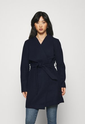 VICOOLEY COLLAR BELT COAT - Abrigo clásico - navy blazer
