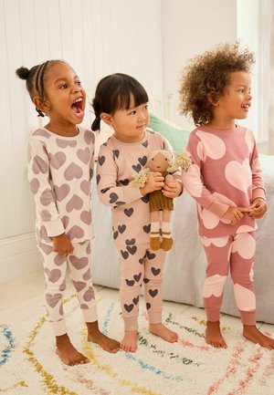 STAMPY 3 PACK - REGULAR FIT SET - Pyjama - neutral  pink heart