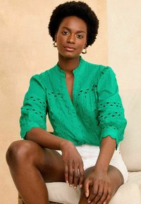 Love & Roses RIC RAC TRIM - Camicia - green