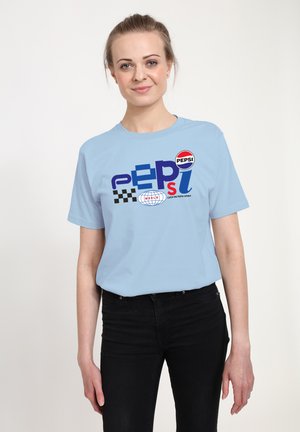 PEPSI WORLD GRAPHIC LOGO - T-Shirt print - sky blue
