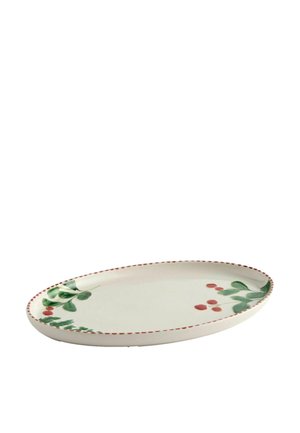 Next, CHRISTMAS FOLIAGE HOLLY AND WINTER BERRY SERVING PLATTER UNISEX - Podnos - natural