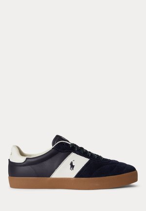 Polo Ralph Lauren COURT VULC LEATHER-SUEDE SNEAKER UNISEX - Baskets basses - hunter navy/deckwash white