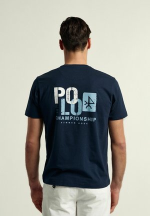 VALECUATRO CHAMPIONSHIP - Camiseta estampada - azul marino