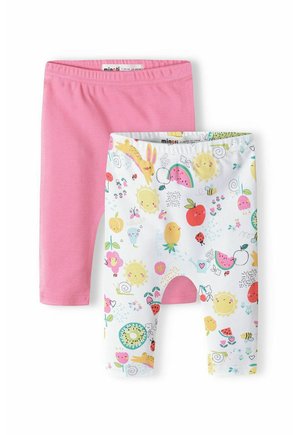 2 PACK  - Leggings - Hosen - pink white