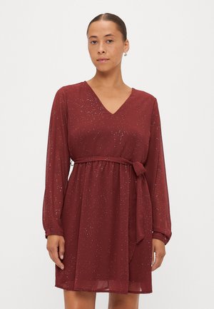 ONLSTAR LIFE GLITTER DRESS - Jurk - cabernet