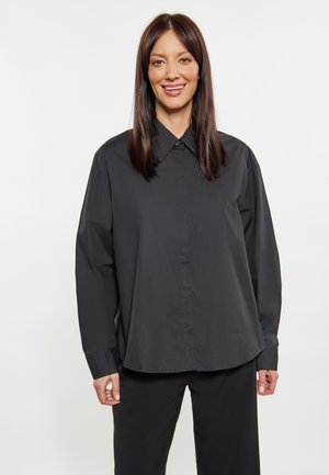 Button-down blouse - schwarz