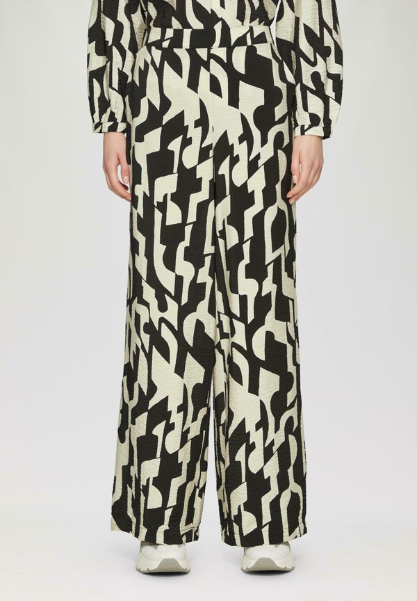 WIDE IM MIT ELASTIKBUND - Stoffhose - schwarz