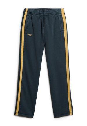 Superdry ESSENTIAL LOGO STRAIGHT JOGGERS - Tracksuit bottoms - eclipse navy winter gold